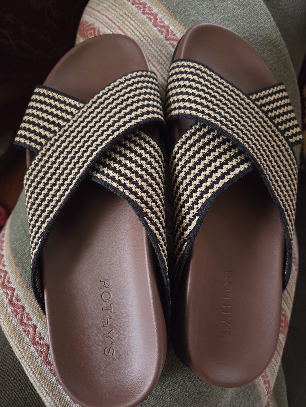 Rothy's Taupe Weekender Slides